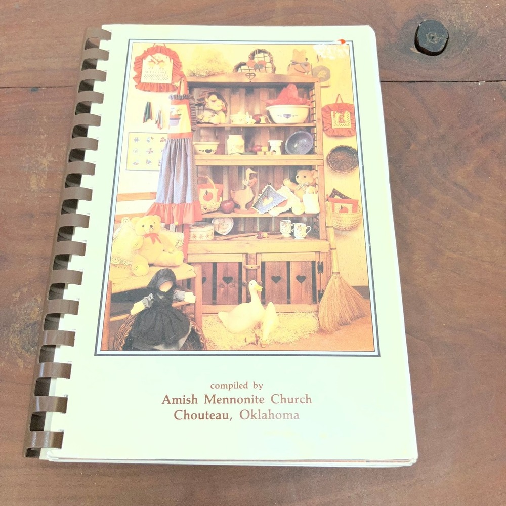 Amish Mennonite Church Cookbook 1979 Chouteau Oklahoma Recipes Spiral Bound